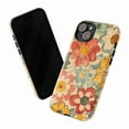 thumbnail image 3 of Vintage Groovy Floral Phone Case, Retro Faded Flower Pattern iPhone Cover, Boho Artistic Protective Case for iPhone 16 15 14 13 12 11 Plus Pro Max Mini, 3 of 6