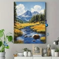 thumbnail image 4 of Mountain Stream Landscape Canvas Print/Wall Art， Perfect for Living Room， Bedroom， Office， Bathroom， and Hallway Decoration., 4 of 8
