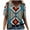 #015-Navy, variant on TQWQT Short Sleeve Shirts for Women Causal V Neck Western Aztec T Shirt Summer Loose Fit Ethnic Print Graphic Tees