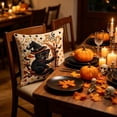 thumbnail image 7 of Halloween Pillow Covers 18x18 Imitation Embroidery Linen Throw Pillow Cases, Decorative Couch Pillow Covers for Sofa Bedroom Living Room, Natural Linen Halloween Decor by OVFUIZ, 7 of 7