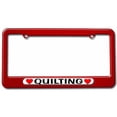 thumbnail image 1 of Quilting Love with Hearts License Plate Tag Frame, Multiple Colors, 1 of 1