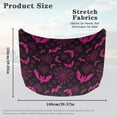 thumbnail image 7 of Uorisanigo Car Hood Cover Waterproof Purple Bats Auto Hood Cover Washable Elastic Weatherproof Fabric, Non-Adhesive Banner Fits Most Cars, Easy to Install, 7 of 7
