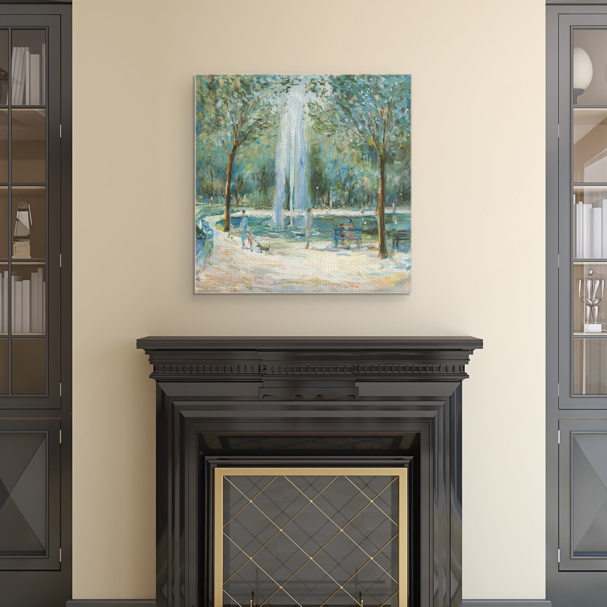 Masterpiece Art Gallery Parisian Afternoon III Park By Marysia Burr Canvas Art Print 24" x 24"