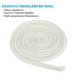 thumbnail image 4 of Uxcell 1/2"x 118" Wood Stove Gasket, Fiberglass Round High Temperature Resistance Seal Rope Replacement, White, 4 of 6