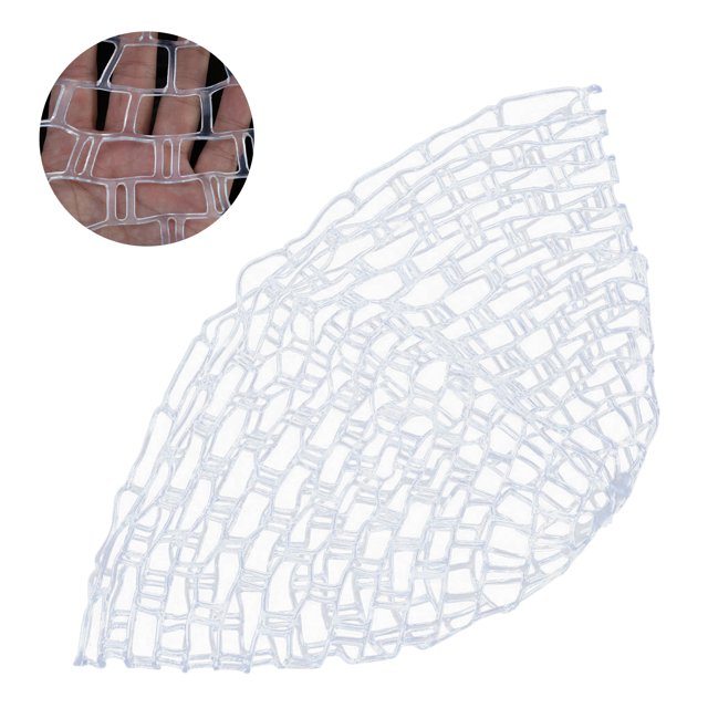 Fishing Net, Outdoor Fishing Net Fly Fishing Landing Net Clear Rubber Replacement Mesh Bag Rubber Fishing Net