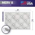 thumbnail image 4 of BNX TruFilter 14x20x1 Air Filter MERV 8 (6-Pack) - MADE IN USA – Dust & Pet Defense Electrostatic Pleated Air Conditioner HVAC AC Furnace Filters for Dust, Pet, Mold, Pollen MPR 600 – 700 & FPR 5, 4 of 5