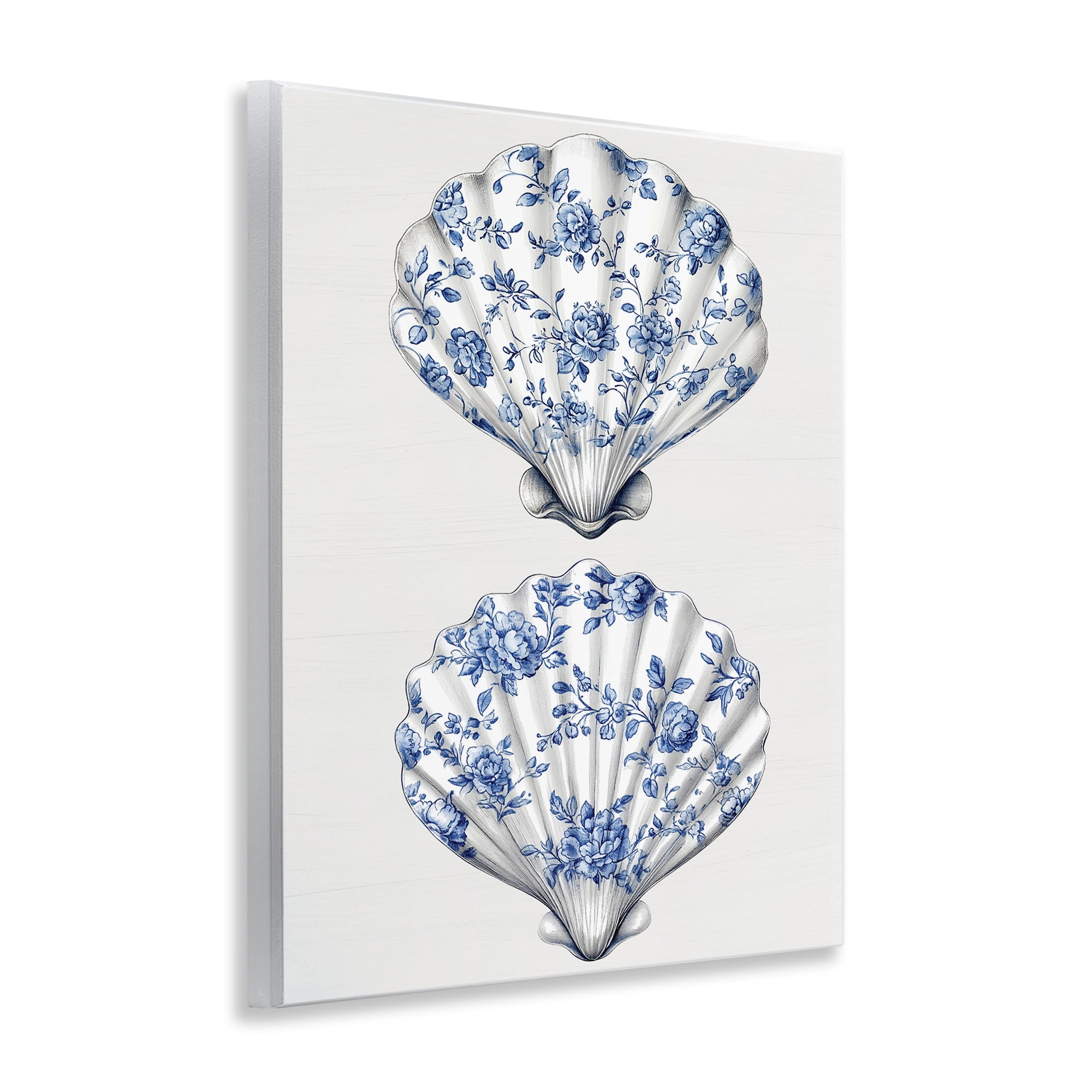 Delicate Toile Seashells Wall Plaque Art, design by Lettered and Lined