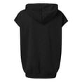 thumbnail image 4 of Womens Summer T Shirts Plus Size Letter Hooded Sweatshirt Short Sleeve Loose Top Fashion Dressy Casual Tunic Blouses M-3XL, 4 of 7