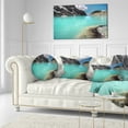 thumbnail image 3 of Designart Crystal Clear Mountain Lake - Landscape Printed Throw Pillow - 12x20, 3 of 5