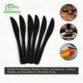 thumbnail image 4 of EcoQuality Black Disposable Plastic Knives - Heavy Weight Plastic Black Cutlery, Disposable Utensils, Silverware Perfect for Wedding, Birthday, Event Planning, Baby Shower, Anniversaries (192), 4 of 8