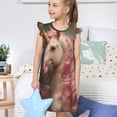 thumbnail image 4 of Balery Haired White Horse Camisón de princesa para niñas, pijama de algodón con mangas abullonadas, suave y bonito.-Large, 4 of 6