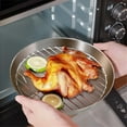 thumbnail image 5 of GLFILL Round Baking Pan Roast Turkey Tray with Cooling Rack for Kitchen BBQ Cake 20cm, 5 of 9