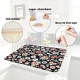 thumbnail image 6 of Floral Spring Large Dish Drying Mat for Kitchen Counter 18x24 Microfiber Absorbent - Foldable, Non-Slip, Compact Kitchen XL Drying Mats for Dishes, Countertops, and Cookware, 6 of 7