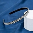thumbnail image 3 of Diadema de diamantes de cristal brillante ostentoso para mujeres y niñas, banda para el cabello de plástico fino, accesorios para el cabello con purpurina, 3 of 5