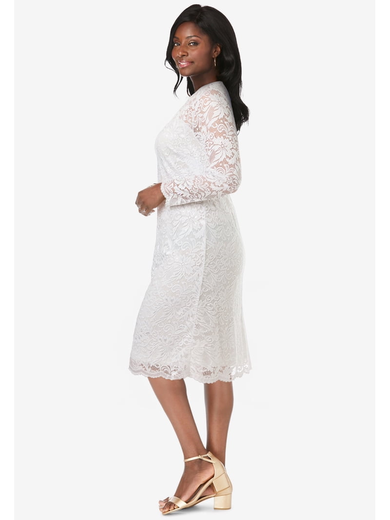 Jessica London Women's Plus Size Stretch Lace Shift Dress - Walmart.com Jessica London Women's Plus Size Stretch Lace Shift Dress - Walmart.com