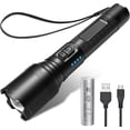 thumbnail image 1 of Linterna LED de 5000 lúmenes, brillo máximo de 5 h, batería recargable por USB, Cree XHP50.2, indicador de encendido, 5 modos, resistente al agua IP65 para acampar, 1 of 5