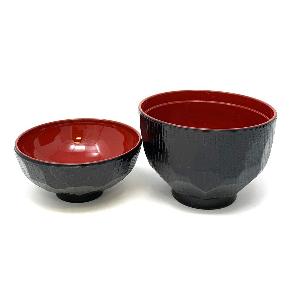 Miso soup bowl soup bowl tortoise shell pattern With Lids Japan Import 