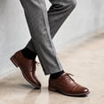 thumbnail image 5 of Bocca Men's Formal Business Shoes Dark Brown Classic Lace Up Oxford Shoes 9.5M, 5 of 7