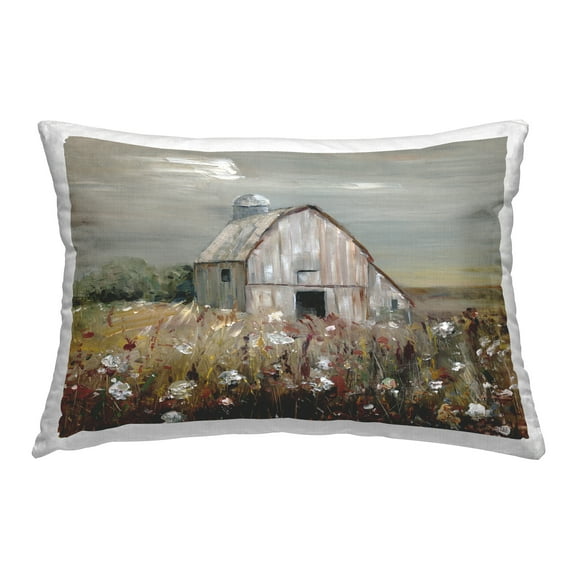 Stupell Industries Natural Farm Landscape Decorative Printed Throw Pillow Design by Sally Swatland.