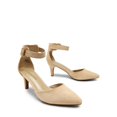 thumbnail image 3 of Zapatos de Tacón Bajo para Mujer DREAM PAIRS en Gamuza Nude 6.5 cm, 3 of 7