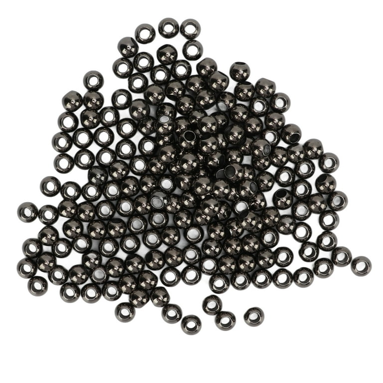 Round Spacer Beads 200 Pcs Spacer Beads Large Hole Round 5mm/0.2in