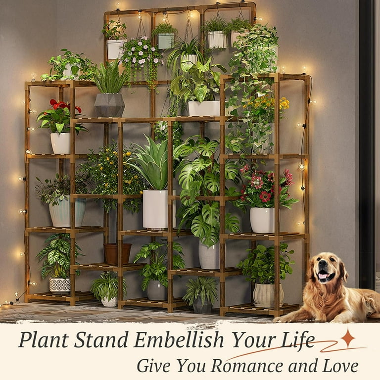 63''H Plant Stand Indoor Tall Plant Stands Outdoor with 7 Tiers