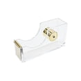 thumbnail image 2 of Tape Dispenser with Non-Slip Base, Smooth Rollers, Easy Cutter for Adhesive Tape Rolls, Gold, 2 of 8