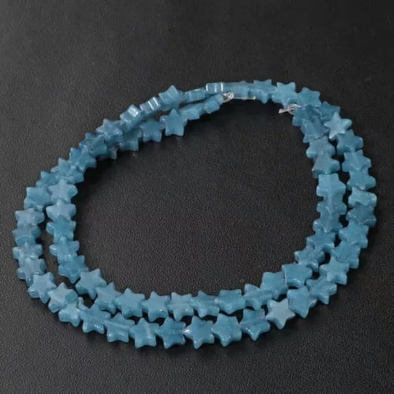 HOOUN Natural Gemstone Star Shape Multicolor Loose Loose Beads For Jewelry Making DIY-NO.11 Chalcedony-6mm about 70pcs