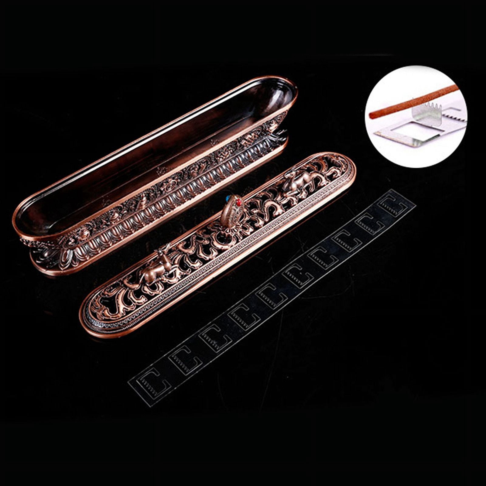 6X Tibet Incense Burner Antique Handmade Incense Stick Holder  Teahouse Home  Decoration Crafts Ornaments 3