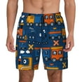 thumbnail image 3 of Uemuo Funny Steam Train Pattern Mens Swim Trunks Quick Dry Board Shorts with Mesh Lining, Stretch Beach Shorts Quick Dry No-Chafing Board Shorts-3X-Large, 3 of 9