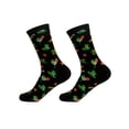thumbnail image 2 of Byworldtasic Green Socks St. Patricks Day Socks Novelty Funny Patterns Cotton Socks Festival Gifts, 2 of 5