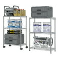 thumbnail image 5 of Ktaxon 6 Tier Wire Shelves, Adjustable Steel Storage Rack Organizer for Kitchen Garage Bathroom, 23.6"W x 13.8"D x 72"H, Silver, 5 of 12