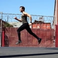 thumbnail image 4 of Woolverino - Men's Merino Wool Midweight Flyless Running Tights - Base layer Bottoms - Black - Small, 4 of 5