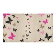 thumbnail image 2 of MKHERT Watercolor Bright Colorful Butterfly Doormat Non-slip Bath Mat Floor Mat 30x18 inch, 2 of 3
