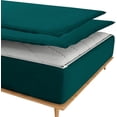thumbnail image 2 of DNG Creations Zipper Fitted Sheet ( Includes - 1 Elastic Fitted Sheet & 2 Base Sheet has Zipper ) 100% Egyptian Cotton 8 Inch Deep Pocket (Solid Teal - Queen ), 2 of 9