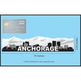 thumbnail image 6 of 10in x 2.25in Anchorage Skyline Sticker Vinyl Alaska Travel Decal Stickers, 6 of 7