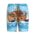 thumbnail image 4 of Easygdp Animals on Noah's Ark Men's Short Pajama Pants, Sleep Shorts, Household Pants, Casual Pants with Pockets - Medium, 4 of 9