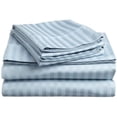 thumbnail image 1 of 400 Thread Count Egyptian Cotton California King Sheet Set Stripe  Light Blue, 1 of 1