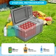 thumbnail image 2 of Car Refrigerator 12V, Portable Fridge for Car, Auto, 21QT,-4℉-68℉,Portable Freezer with Fast Cooling for Camping, Electric Coolers for Truck, RV, Travel and Home (21QT), 2 of 8
