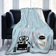 thumbnail image 1 of Manta de dibujos animados WALL-E, suave y acogedora manta de franela de felpa para todas las estaciones para niños y niñas, manta de vellón cálida y ligera para cama, sofá o viaje, 40 x 30 pulgadas, 1 of 8