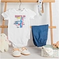 thumbnail image 3 of Dennis The Menace Surfs Up Hawaii Romper Boys or Girls Infant Baby Brisco Brands NB, 3 of 6