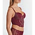 thumbnail image 4 of Camio Mio MAROON BANNER Lightly Lined Underwire Bustier, US 32DD, UK 32DD, 4 of 6