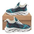 thumbnail image 1 of Zapatillas deportivas con estampado de hojas y flores degradadas para mujer, para otoño e invierno, para exteriores, para trabajar, de malla resistente a la suciedad y con absorción de impactos, para, 1 of 6