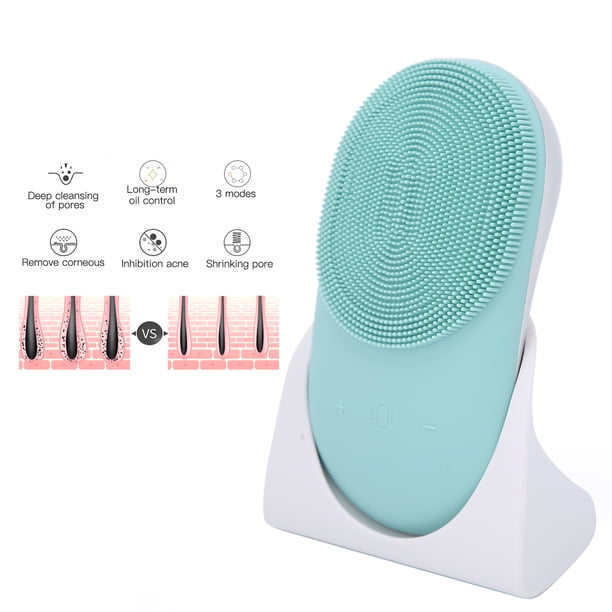 Cepillo de Limpieza Facial, 2 en 1 Cepillo Facial de Silicona Cepillo de Limpieza de Poros Duradero