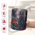 thumbnail image 5 of 12oz Coffee Tumblers Pioneer Flower Floral Print Pattern Stainless Steel Vacuum Insulated Travel Tumbler Coffee Cups Mug with Lid and Straw with Cleaning Brush for Cold & Hot Drinks, 5 of 5