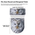 thumbnail image 7 of HELLHERO Owl Pattern Fits All Toilet Shapes Polyester Fabric Toilet Seat Lid Cover Set Elastic Bottom Toilet Lid Cover & Stays in Place for Bathroom Home, 7 of 7