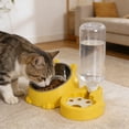 thumbnail image 3 of Eoozwa Pet Feeder and Water Dispenser with Removable Stainless Steel Bowl Automatic for Cats Dogs Plastic Base for Home Use Easy Clean, 3 of 6