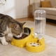 thumbnail image 1 of Comederos y dispensadores de agua para mascotas. Tazón de acero inoxidable extraíble y dispensador de agua automático. Comedero y bebedero para mascotas para gatos y perros. Comederos de plástico para, 1 of 6