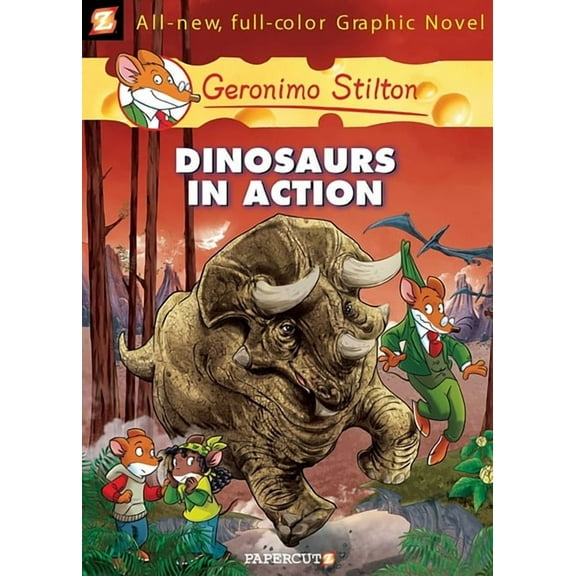 Geronimo Stilton Graphic Novels Geronimo Stilton Graphic Novels #7: Dinosaurs in Action!, Book 7, (Hardcover)