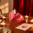 thumbnail image 6 of Btomtd Valentine's Day Heart Shape Candles, Love Themed Scented Candle for Gift, Romantic Home Fragrance Candles for Date Night, Scented Wax Melts, 1 oz, Watermelon Red, 6 of 7